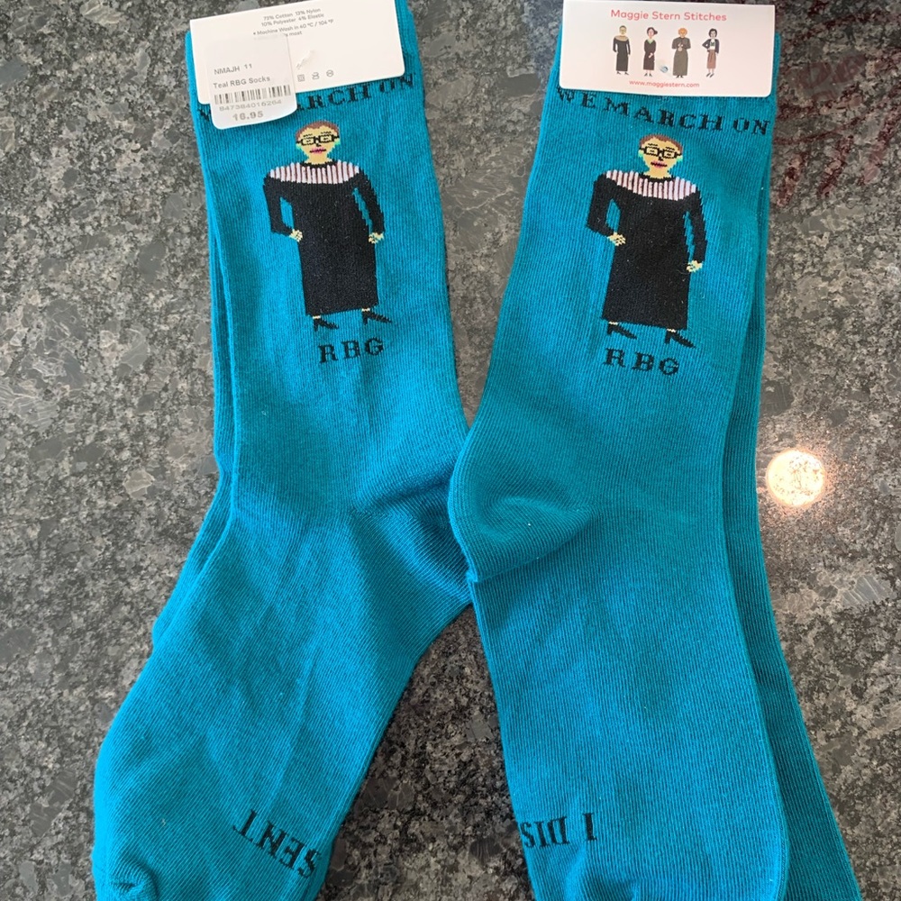 Lot of 2 Ruth Bader Ginsberg Socks